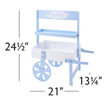 Small Market Cart Centerpiece - Blue