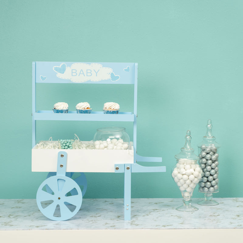 Small Market Cart Centerpiece - Blue