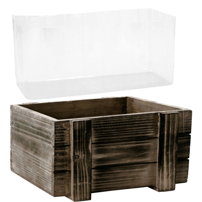 plastic planter box liner Events and Crafts | Rustic Planter Box