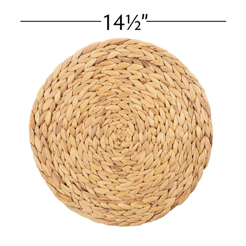 Braided Rattan Placemat - 14.5" - Singles