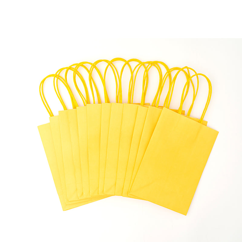 Small Gift Bags - Yellow - Events and Crafts-Celebra