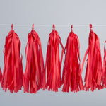 Tassel Garland-Red - Events and Crafts-Celebra