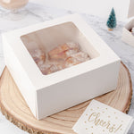 Pastry Boxes with Window | 50 Pack - White - Events and Crafts-Dulcet Delights