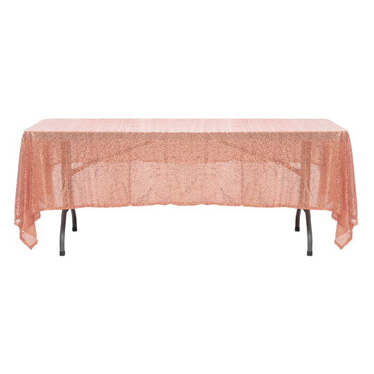 Sequin Table Cover 60" x 102" - Blush
