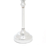 Crystal Ball Candle Holder 13" - Silver