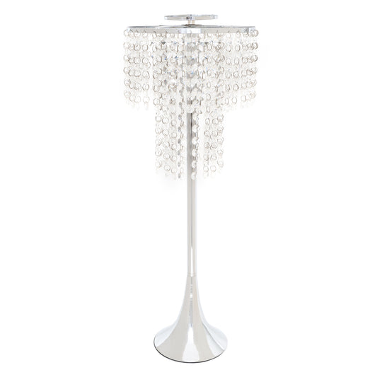 Crystal Drop Centerpieces 24.75" - Silver