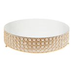 Crystal Cake Stand 18" - Gold