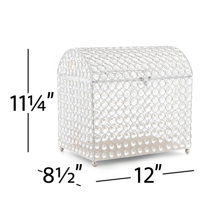 Crystal Envelope Box - Silver