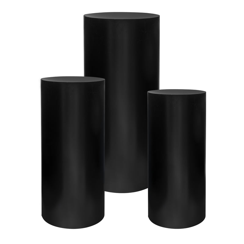 Economy Event Pillar 3 Piece Set - Black