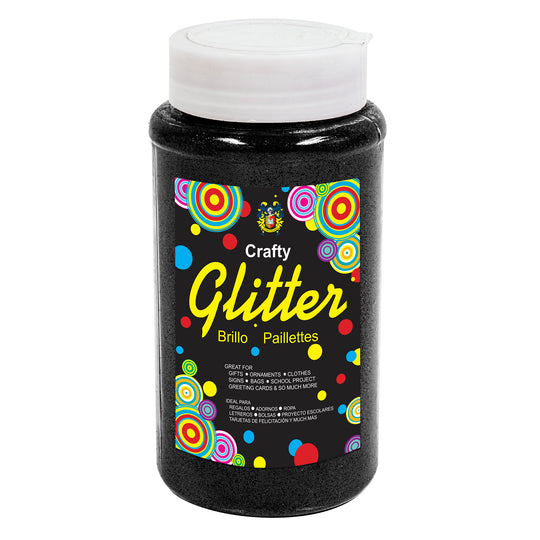 Fine Craft Glitter 1 LB Bottle - Black