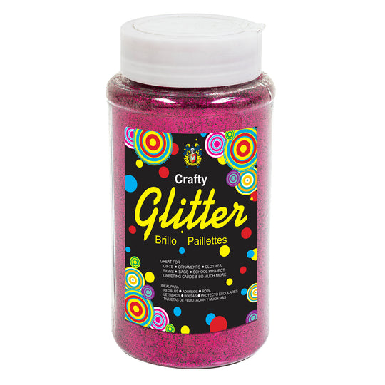 Fine Craft Glitter 1 LB Bottle - Fuchsia