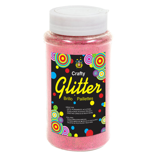 Fine Craft Glitter 1 LB Bottle - Pink