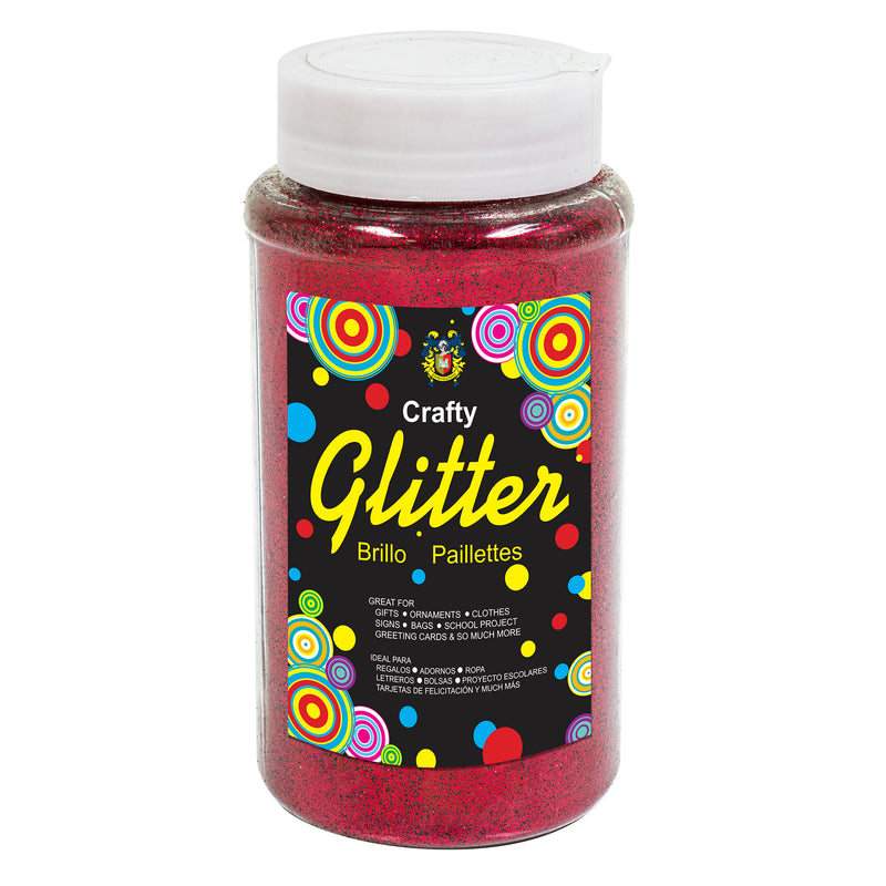 Fine Craft Glitter 1 LB Bottle - Red