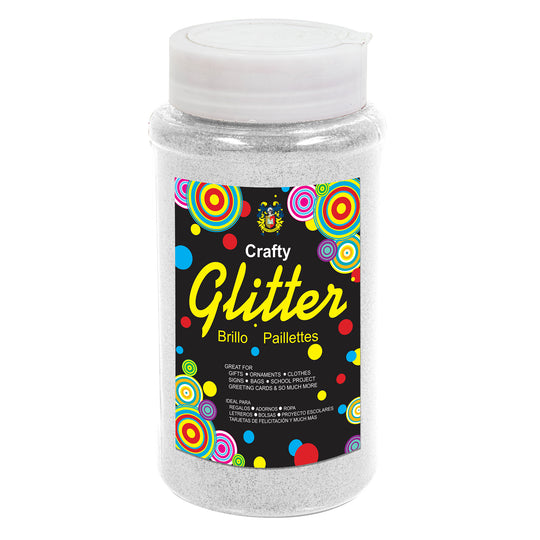 Fine Craft Glitter 1 LB Bottle - White