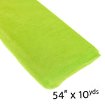 Glitter Tulle Bolt 54" x 10 yards - Apple Green