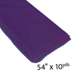 Glitter Tulle Bolt 54" x 10 yards - Purple