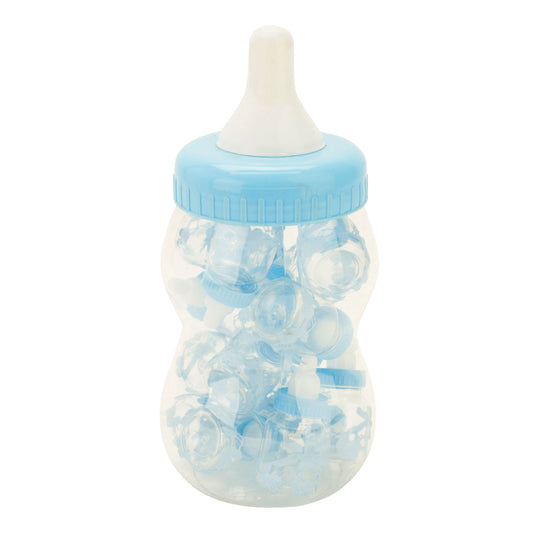 12" Baby Bottle Filled with Baby Bottle Favors - Blue
