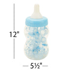 12" Baby Bottle Filled with Baby Bottle Favors - Blue