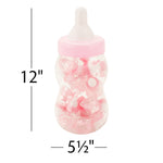 12" Baby Bottle Filled Baby Bottle Favors - Pink