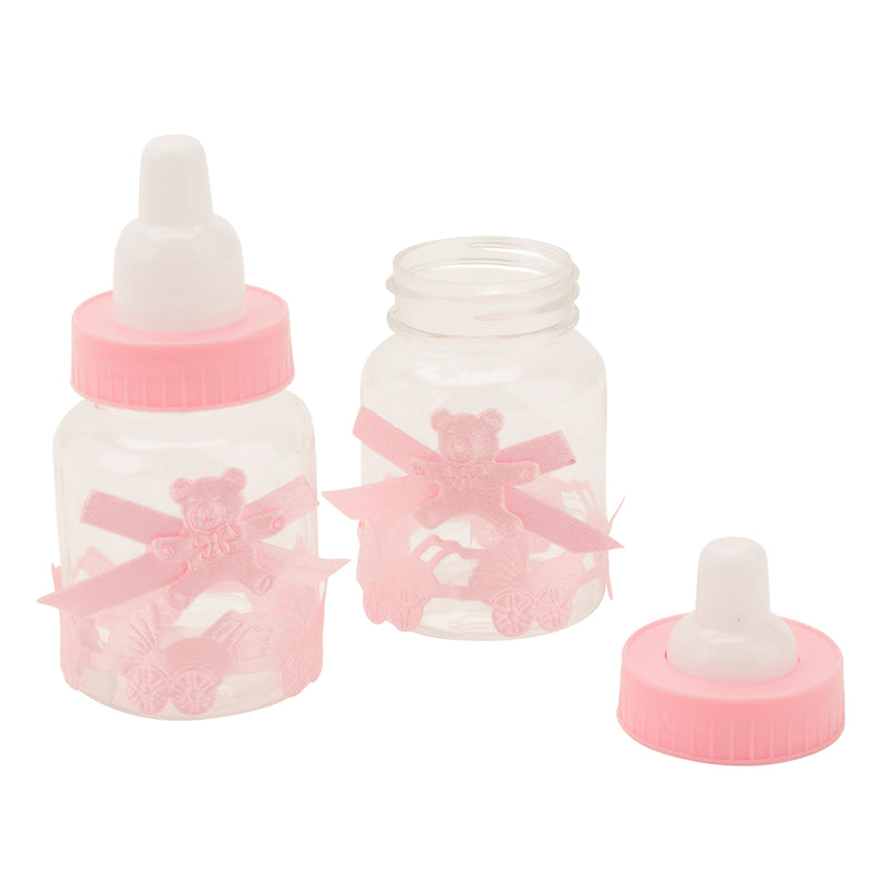 12" Baby Bottle Filled Baby Bottle Favors - Pink