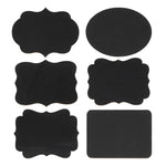 Chalkboard Wooden Plaque Labels - 6 Piece Set