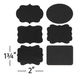 Chalkboard Wooden Plaque Labels - 6 Piece Set