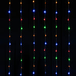 LED Waterfall Backdrop Curtain 600 LEDs 12ft x 8ft - Multicolor