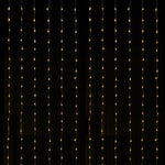 LED Waterfall Backdrop Curtain 600 LEDs 12ft x 8ft - Warm White