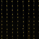 LED Waterfall Backdrop Curtain 600 LEDs 12ft x 8ft - Warm White