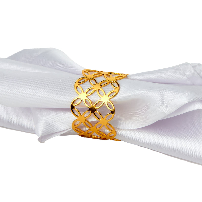 Quinn Napkin Rings 6pc pack - Gold