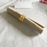 Quinn Napkin Rings 6pc pack - Gold