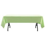 Rectangle Plastic Table Cover 54" x 108" Pack of 12 - Apple Green