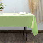 Rectangle Plastic Table Cover 54" x 108" Pack of 12 - Apple Green