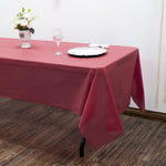 Rectangle Plastic Table Cover 54" x 108" Pack of 12 - Burgundy