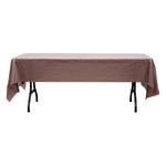 Rectangle Plastic Table Cover 54" x 108" Pack of 12 - Brown