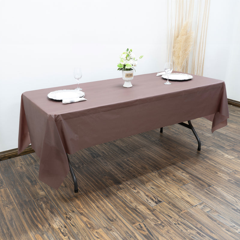 Plastic Table Cover Roll 40" x 100ft - Brown