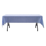 Plastic Table Cover Roll 40" x 100ft - Blue Gingham