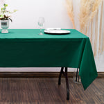 Rectangle Plastic Table Cover 54" x 108" Pack of 12 - Hunter Green