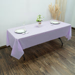 Rectangle Plastic Table Cover 54" x 108" Pack of 12 - Lavender