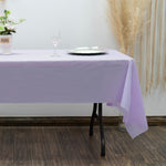 Rectangle Plastic Table Cover 54" x 108" Pack of 12 - Lavender