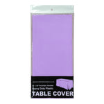 Rectangle Plastic Table Cover 54" x 108" Pack of 12 - Lavender