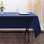 Rectangle Plastic Table Cover 54" x 108" Pack of 12 - Navy