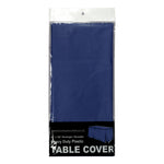 Rectangle Plastic Table Cover 54" x 108" Pack of 12 - Navy