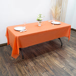 Rectangle Plastic Table Cover 54" x 108" Pack of 12 - Orange