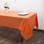 Rectangle Plastic Table Cover 54" x 108" Pack of 12 - Orange