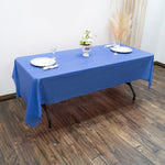 Rectangle Plastic Table Cover 54" x 108" Pack of 12 - Royal Blue