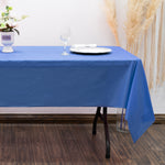 Rectangle Plastic Table Cover 54" x 108" Pack of 12 - Royal Blue