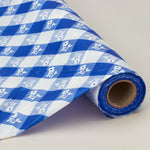 Plastic Table Cover Roll 40" x 100ft - Blue Gingham