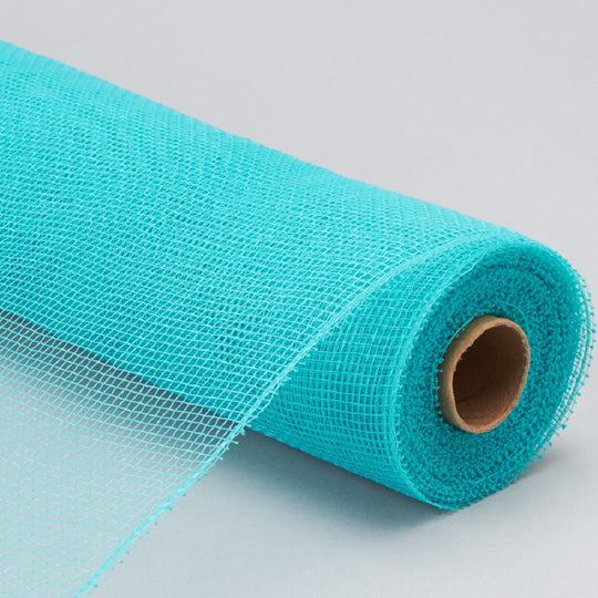Decorative Poly Mesh Roll 21" x 10yd - Aqua