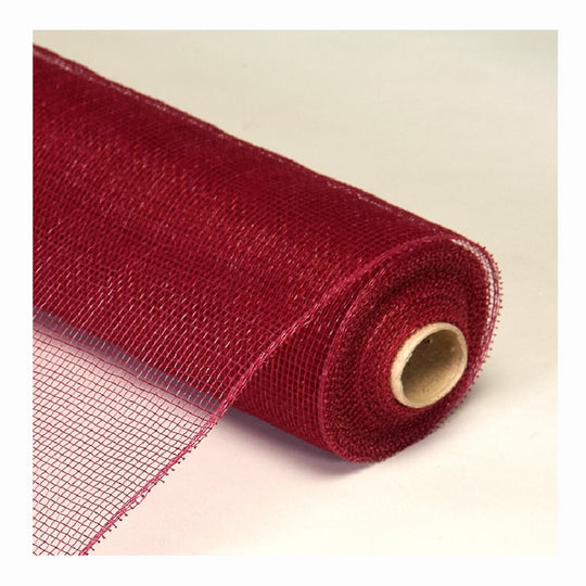 Decorative Poly Mesh Roll 21" x 10yd - Burgundy
